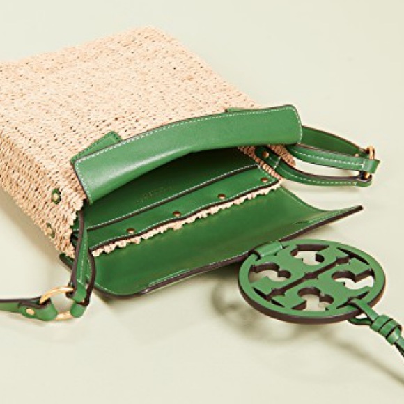 NWT Tory Burch Classic Miller Straw crossbody Bag - Picture 4 of 16